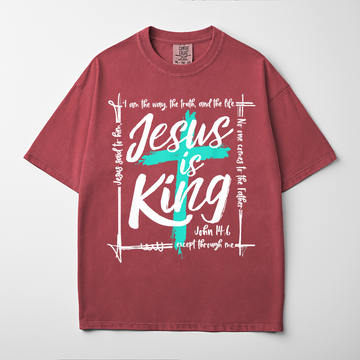 “JESUS IS KING” Premium Comfort Colors Tee