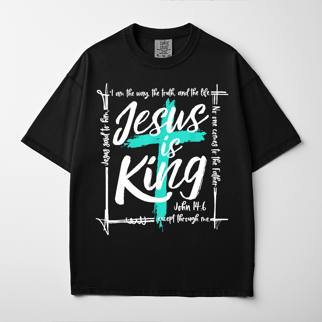 “JESUS IS KING” Premium Comfort Colors Tee