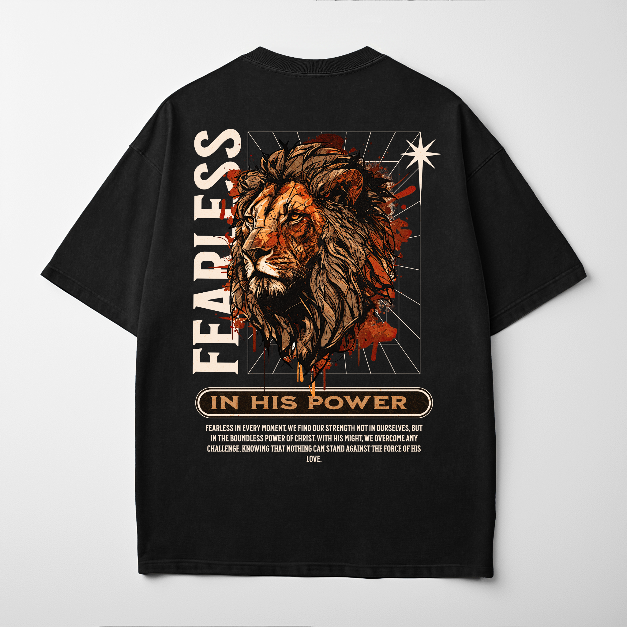 “FEARLESS IN HIS POWER” Premium Comfort Colors Tee
