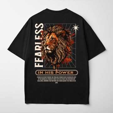 “FEARLESS IN HIS POWER” Premium Comfort Colors Tee
