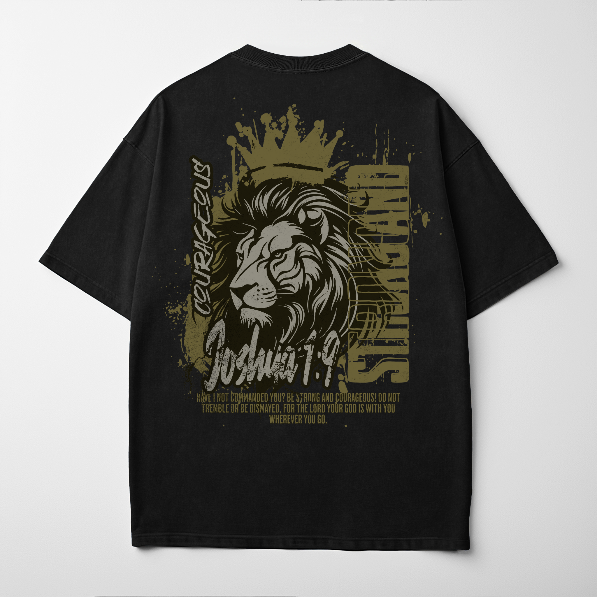“STRONG & COURAGEOUS” Premium Comfort Colors Tee