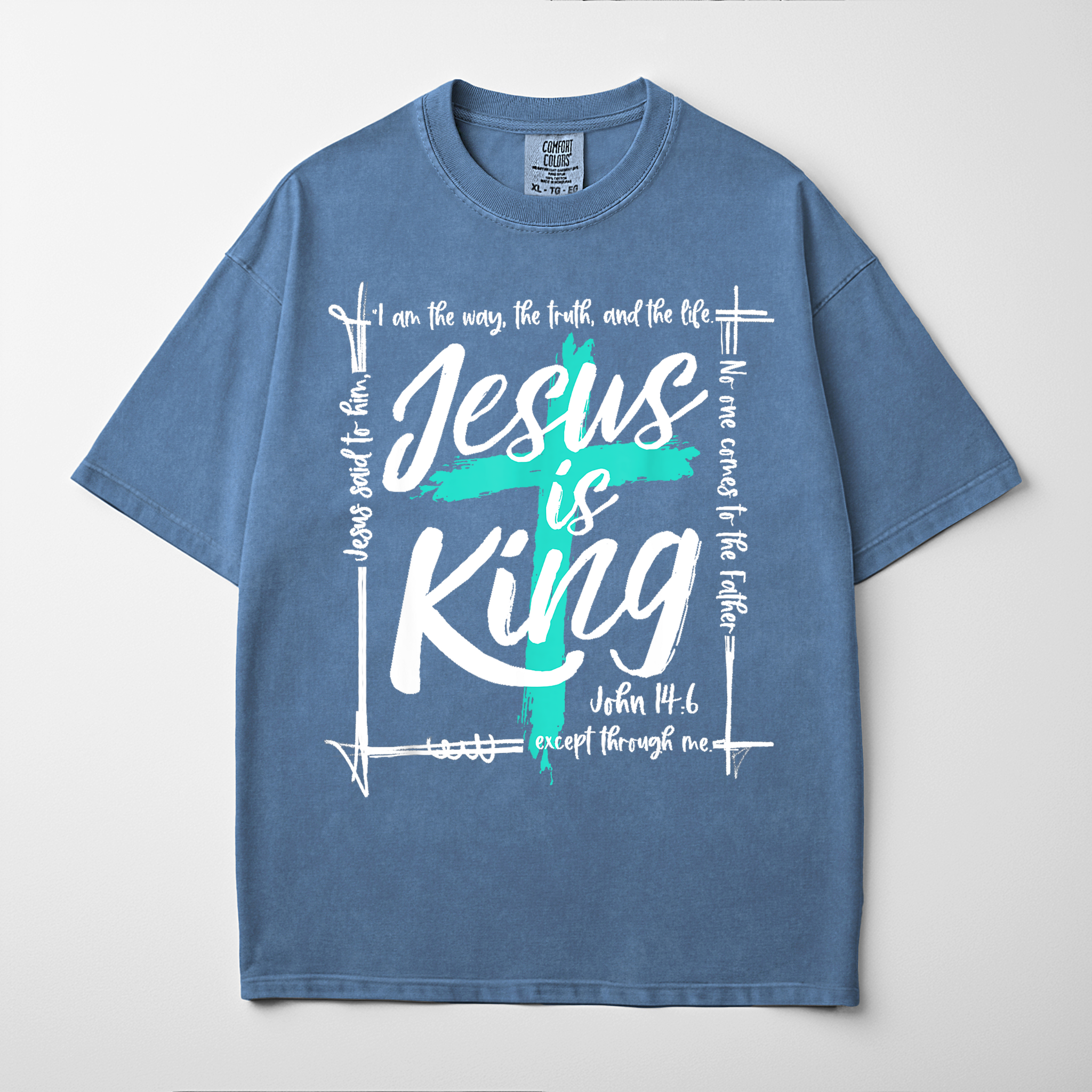 “JESUS IS KING” Premium Comfort Colors Tee
