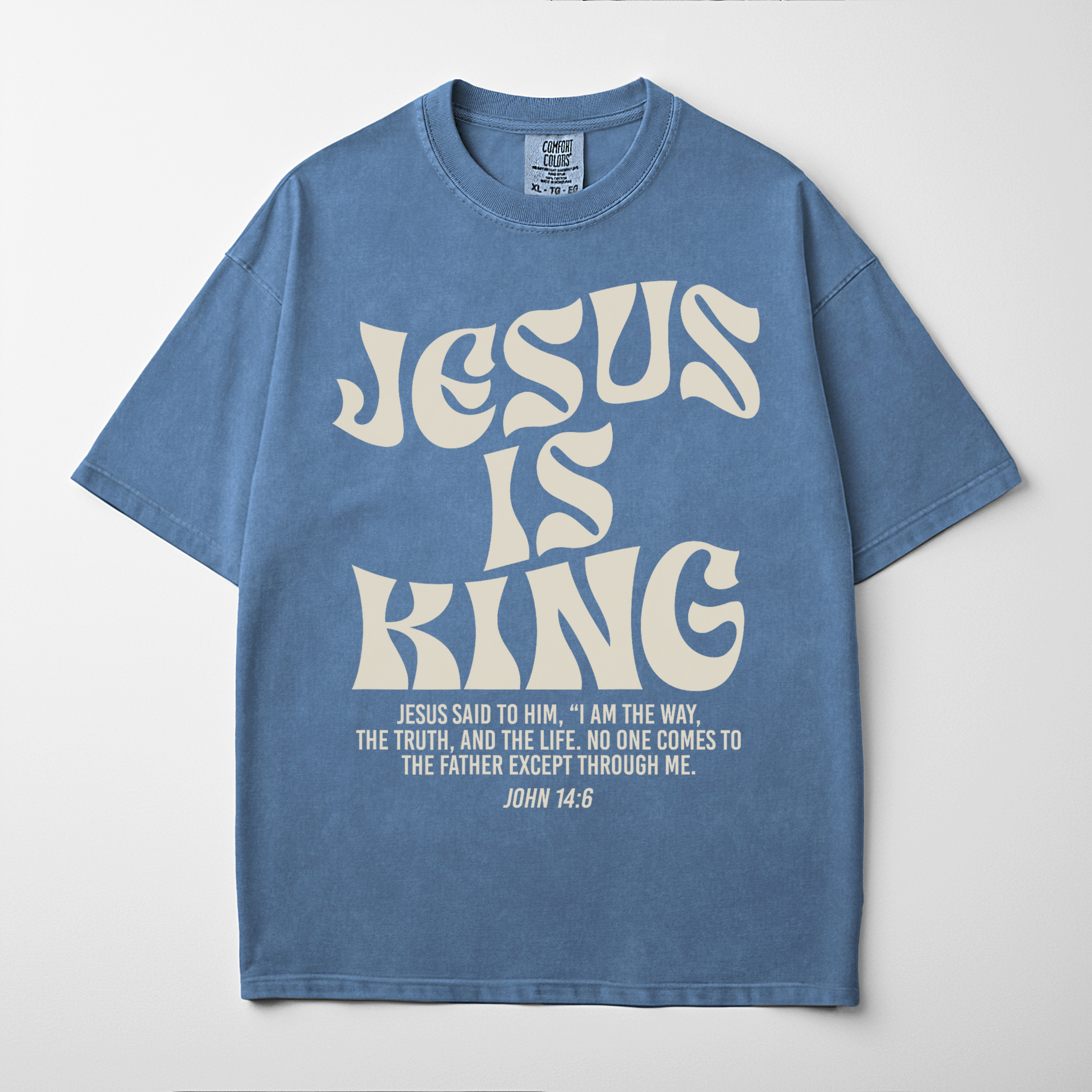 “JESUS IS KING” Premium Comfort Colors Tee