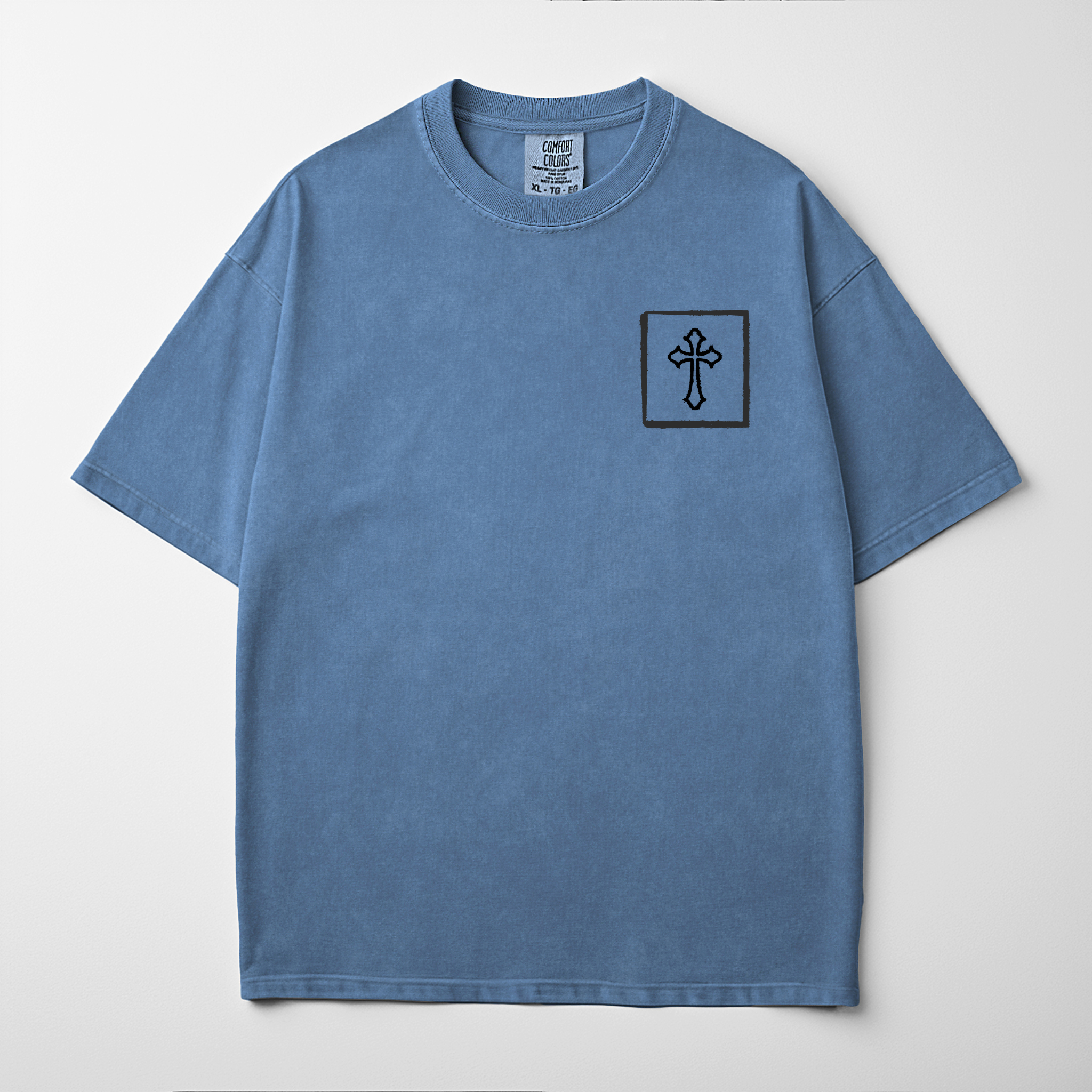 “TAKE UP YOUR CROSS” Premium Comfort Colors Tee | Black