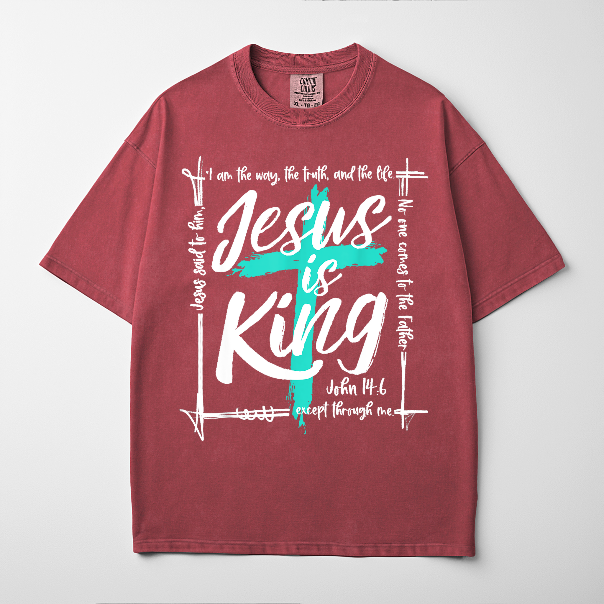 “JESUS IS KING” Premium Comfort Colors Tee