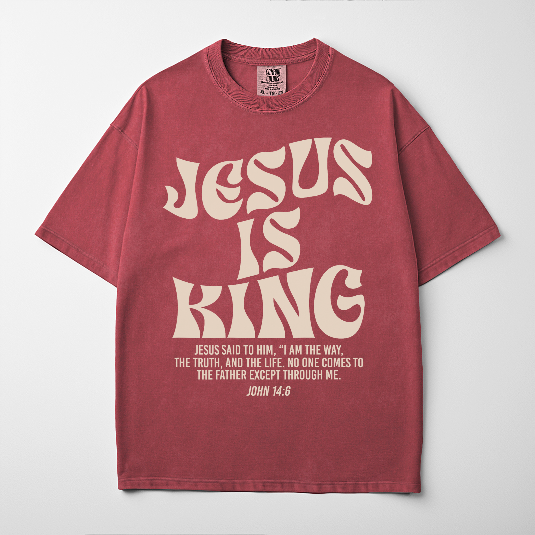 “JESUS IS KING” Premium Comfort Colors Tee