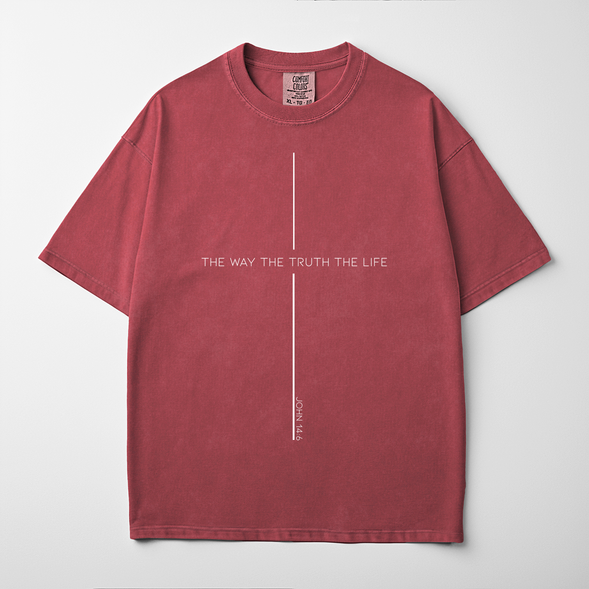 “THE WAY THE TRUTH THE LIFE” Premium Comfort Colors Tee