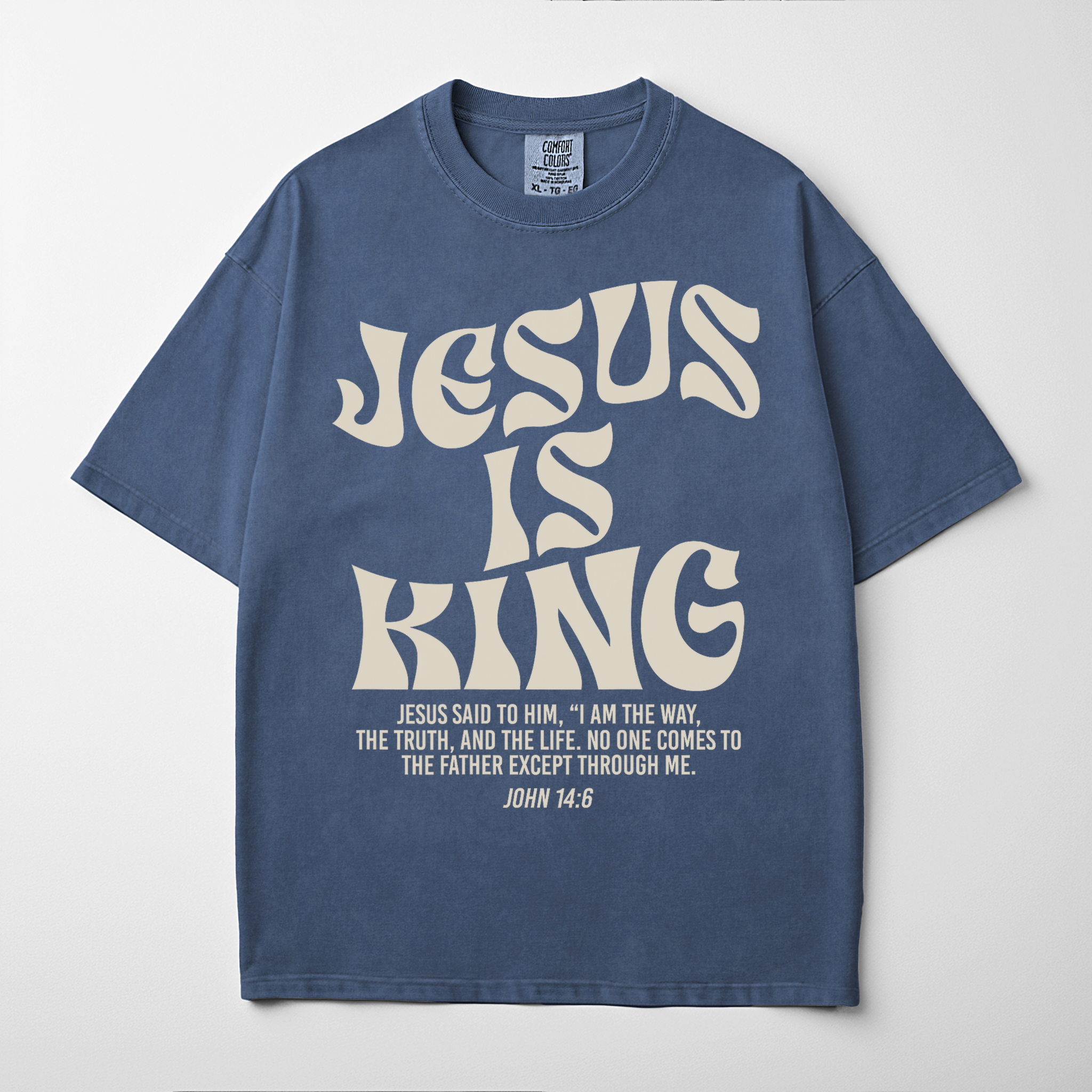 “JESUS IS KING” Premium Comfort Colors Tee