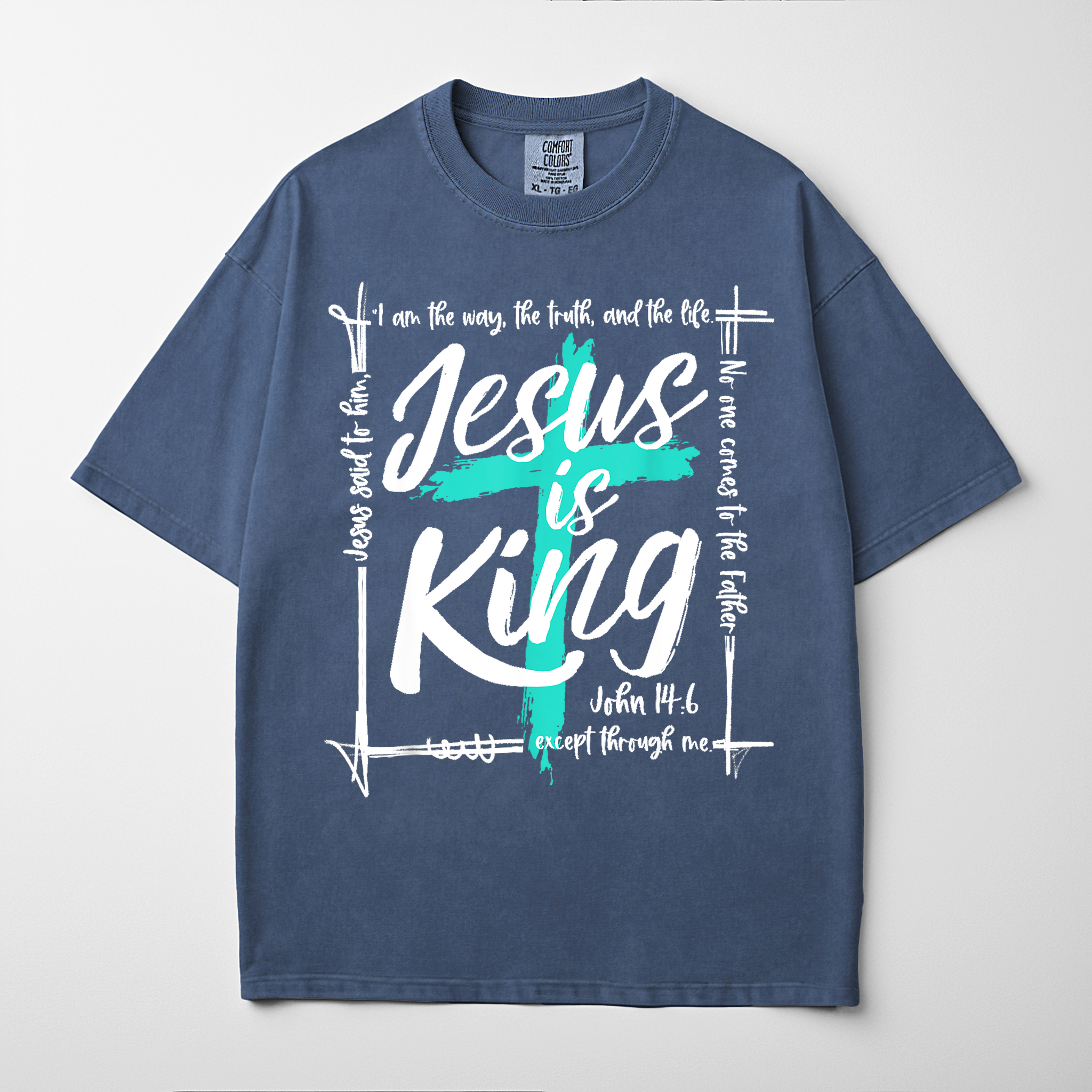 “JESUS IS KING” Premium Comfort Colors Tee
