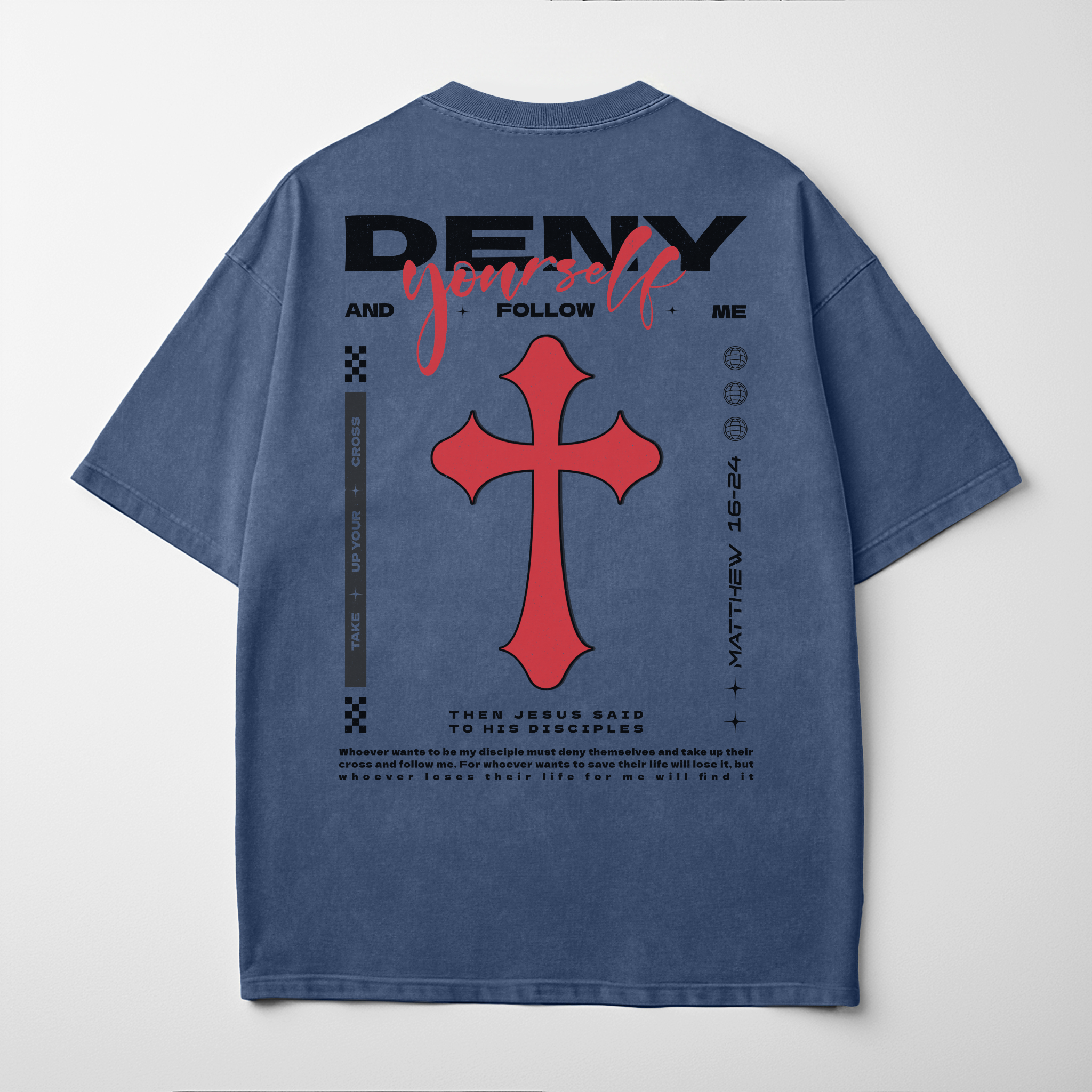 “TAKE UP YOUR CROSS” Premium Comfort Colors Tee | Black