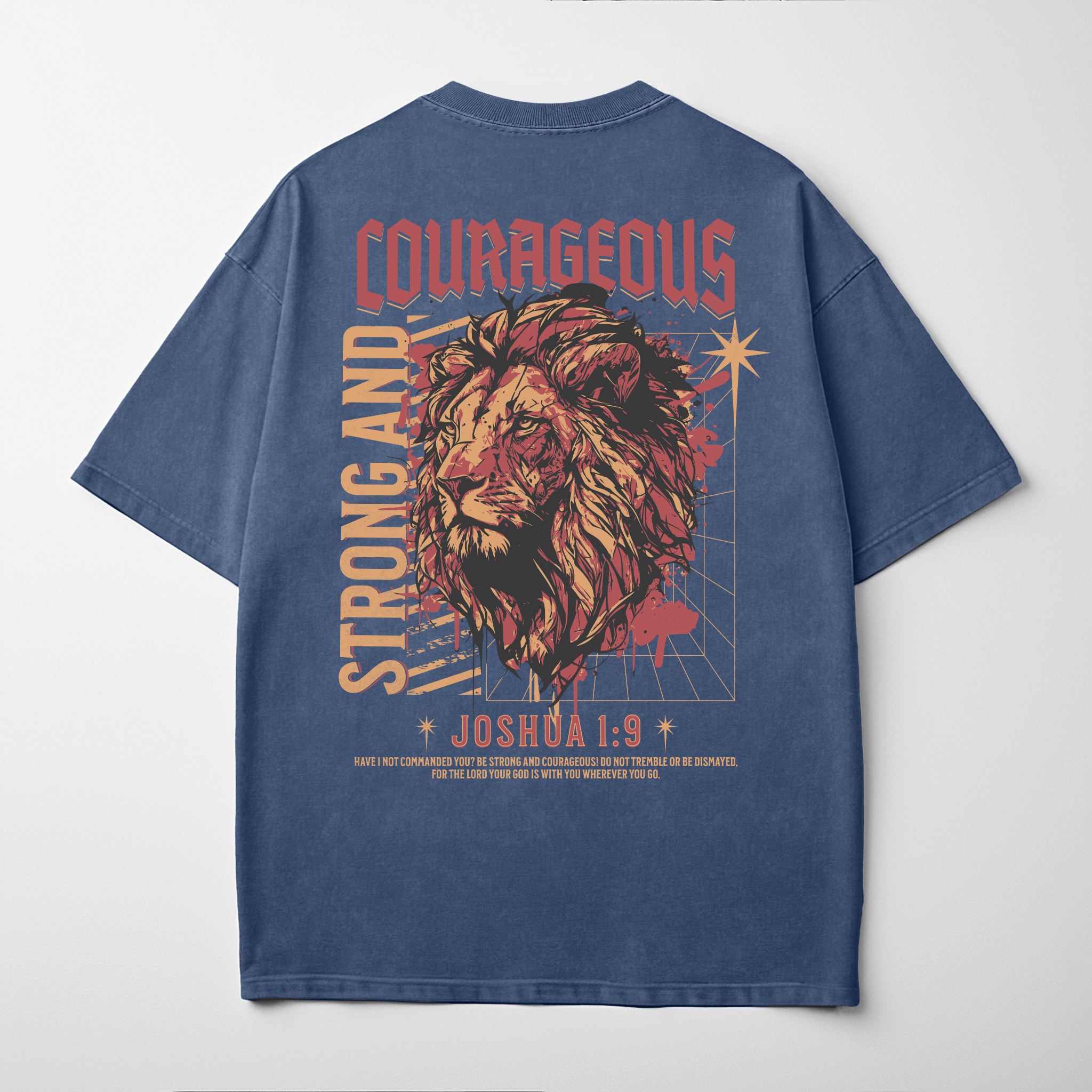 “STRONG AND COURAGEOUS” Premium Comfort Colors Tee