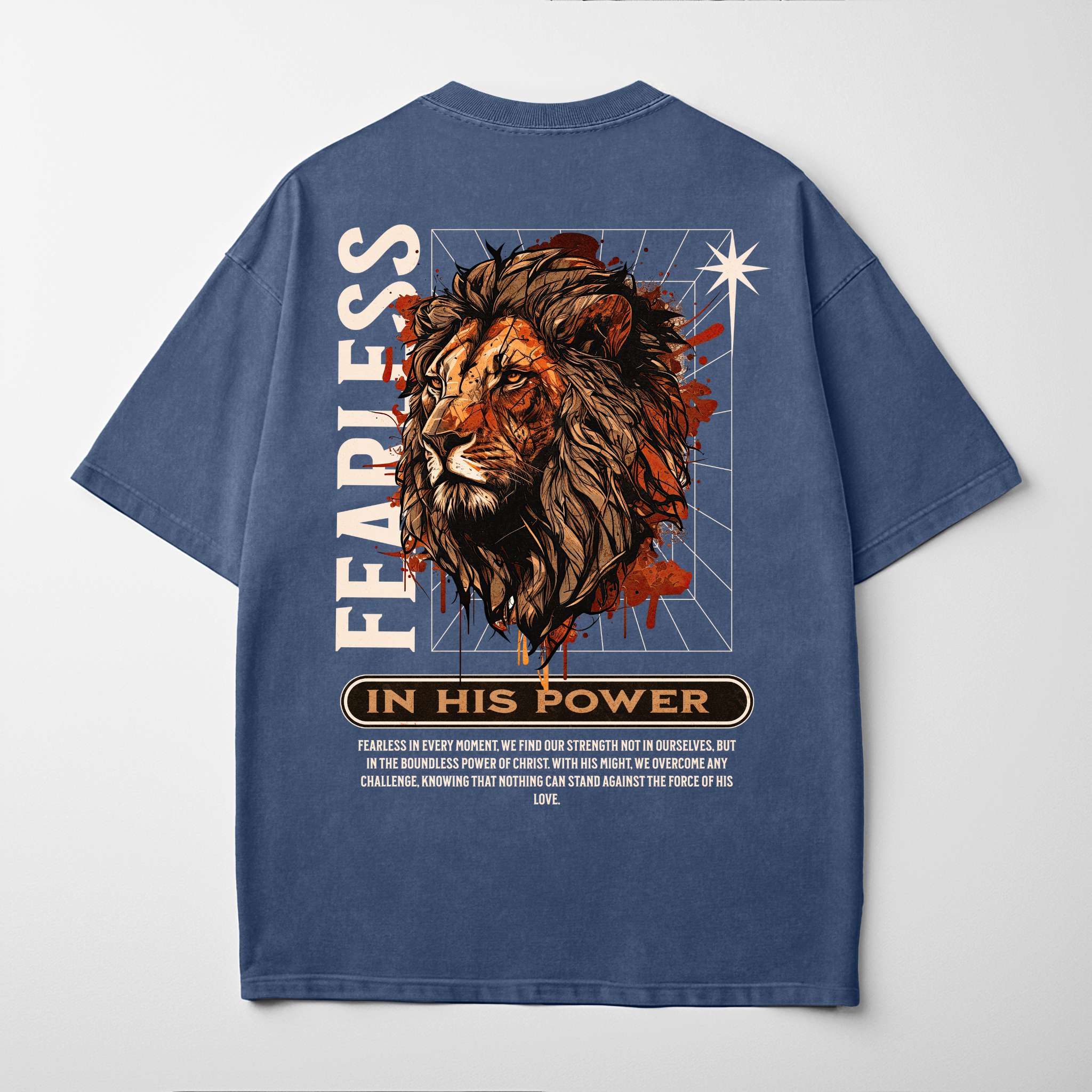 “FEARLESS IN HIS POWER” Premium Comfort Colors Tee
