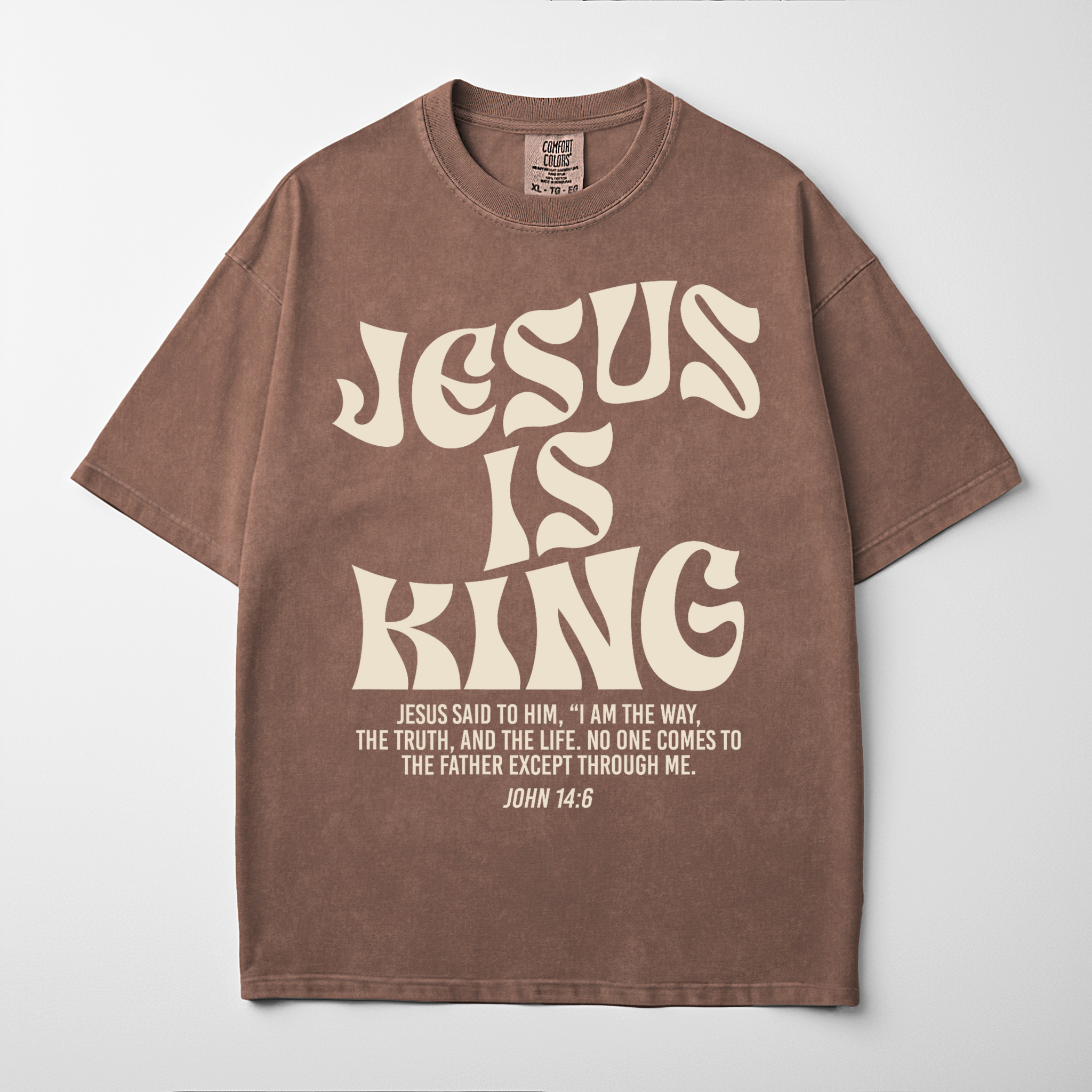 “JESUS IS KING” Premium Comfort Colors Tee