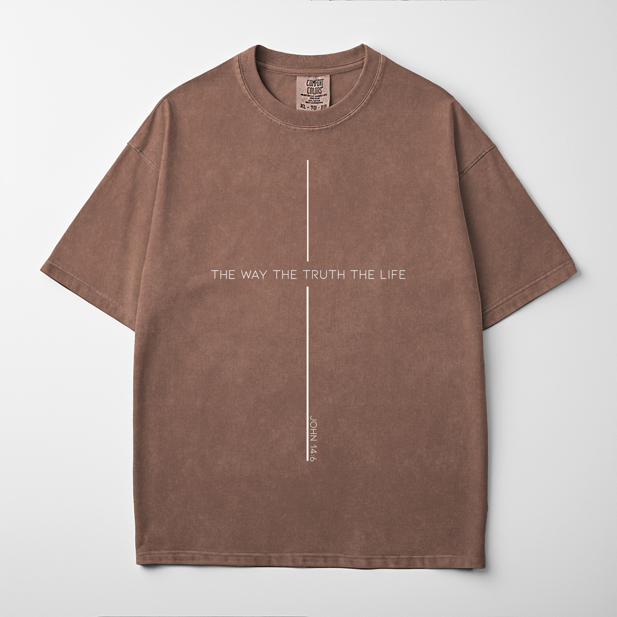 “THE WAY THE TRUTH THE LIFE” Premium Comfort Colors Tee