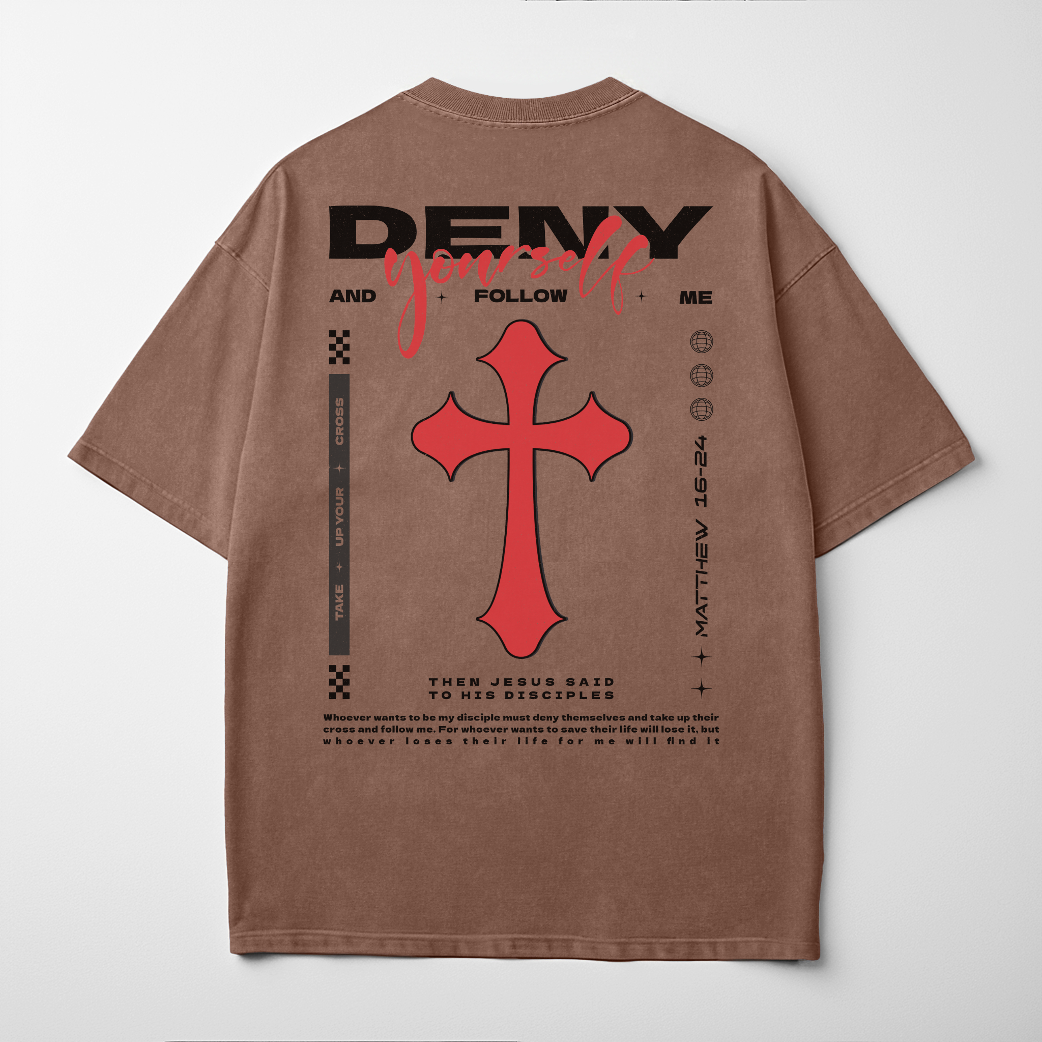 “TAKE UP YOUR CROSS” Premium Comfort Colors Tee | Black