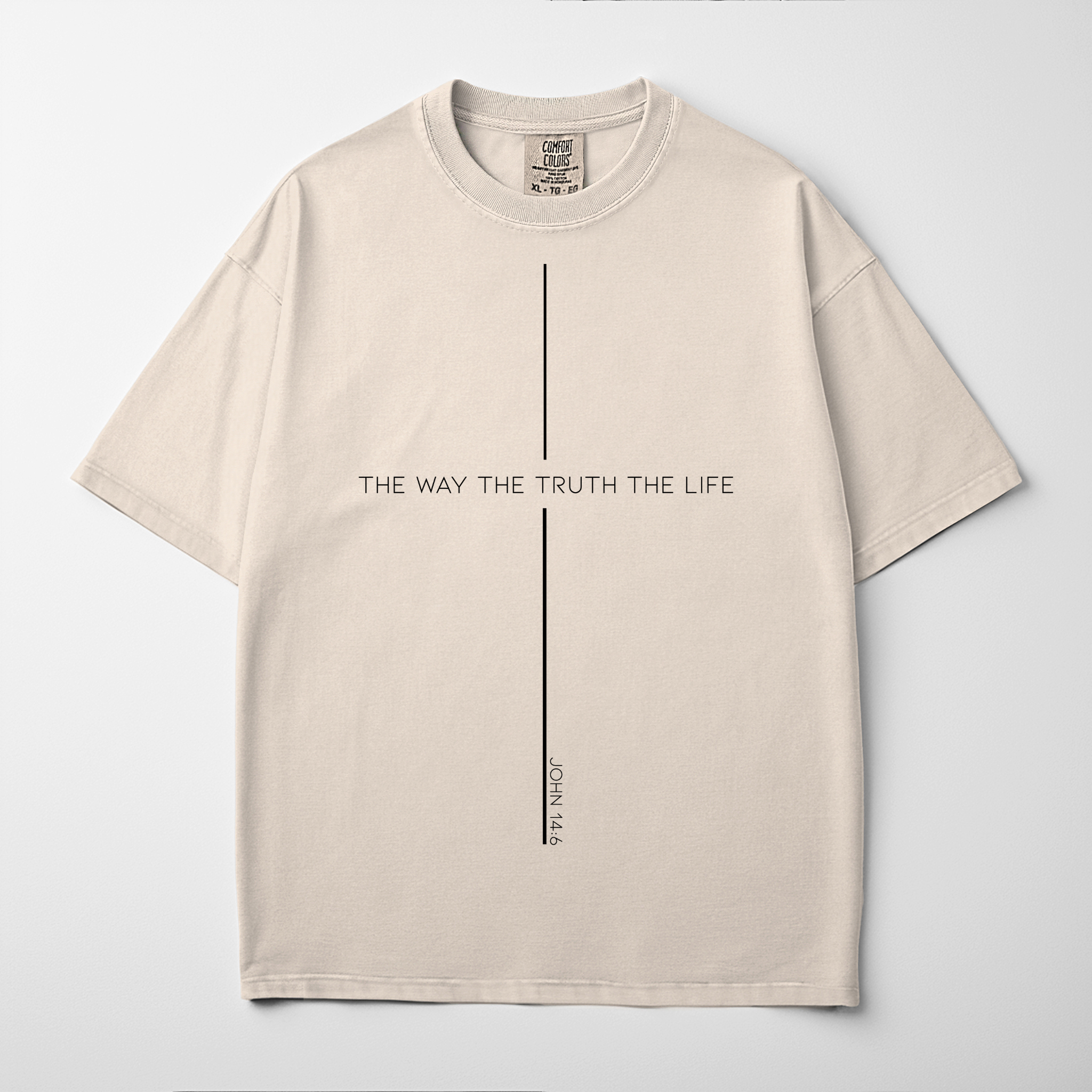 “THE WAY THE TRUTH THE LIFE” Premium Comfort Colors Tee