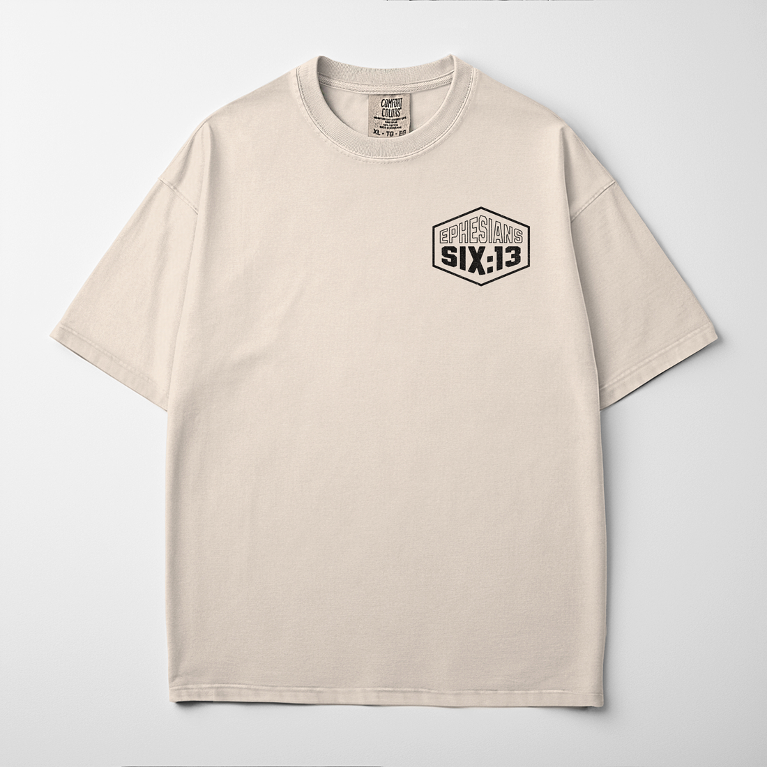 “FULL ARMOR OF GOD” Premium Comfort Colors Tee | Ivory