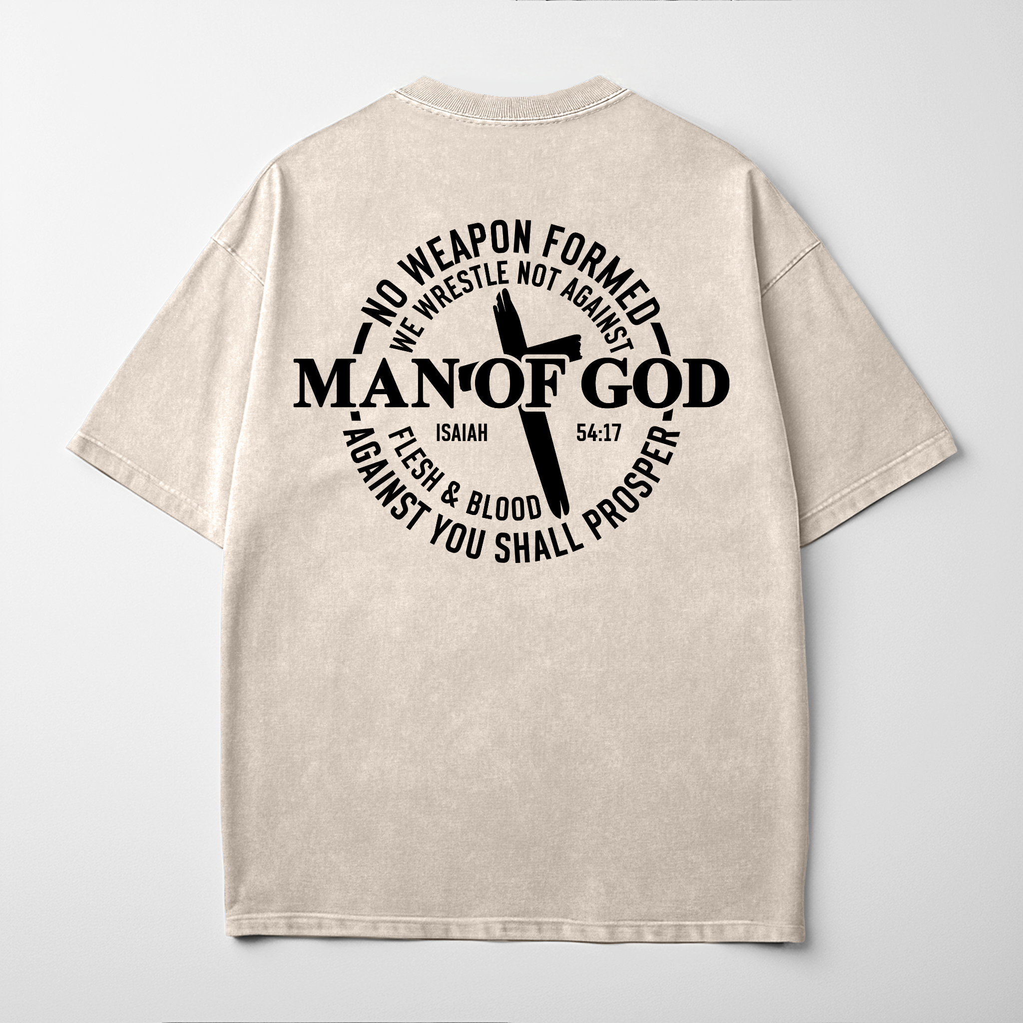 “MAN OF GOD” Premium Comfort Colors Tee | Ivory
