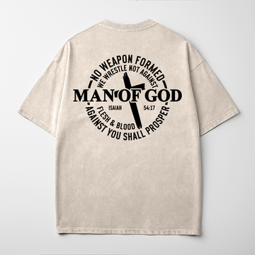 “MAN OF GOD” Premium Comfort Colors Tee | Ivory