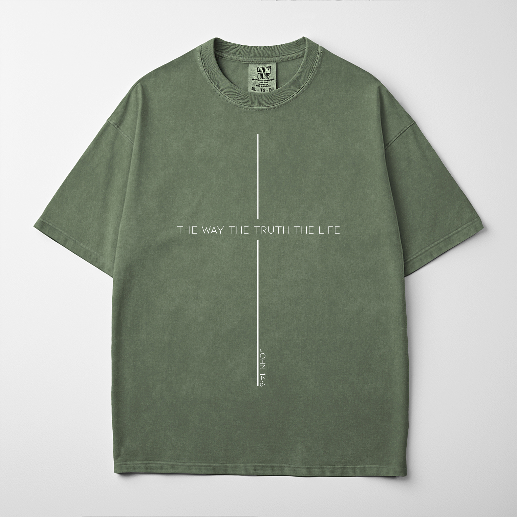 “THE WAY THE TRUTH THE LIFE” Premium Comfort Colors Tee