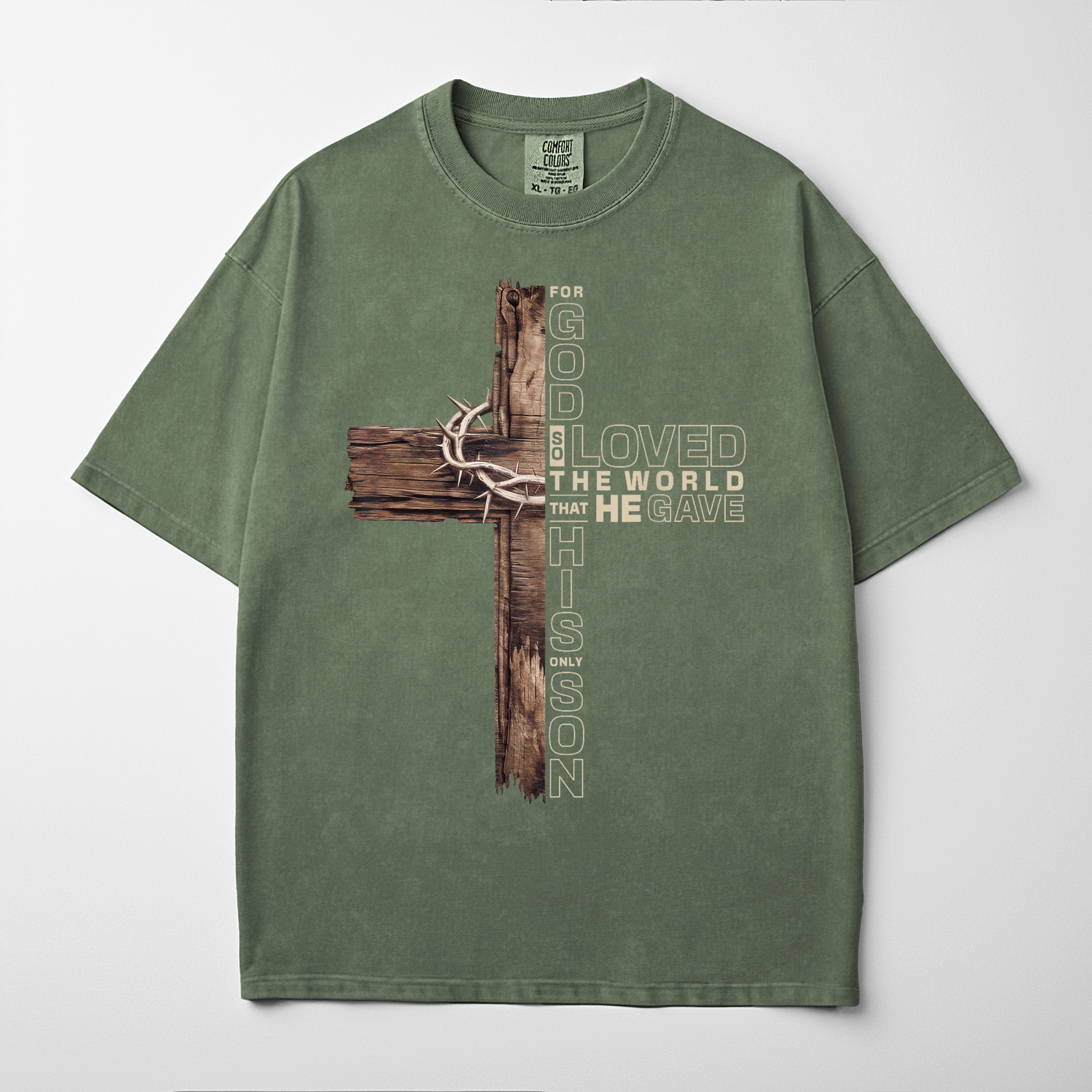 “JOHN 3:16” Premium Comfort Colors Tee