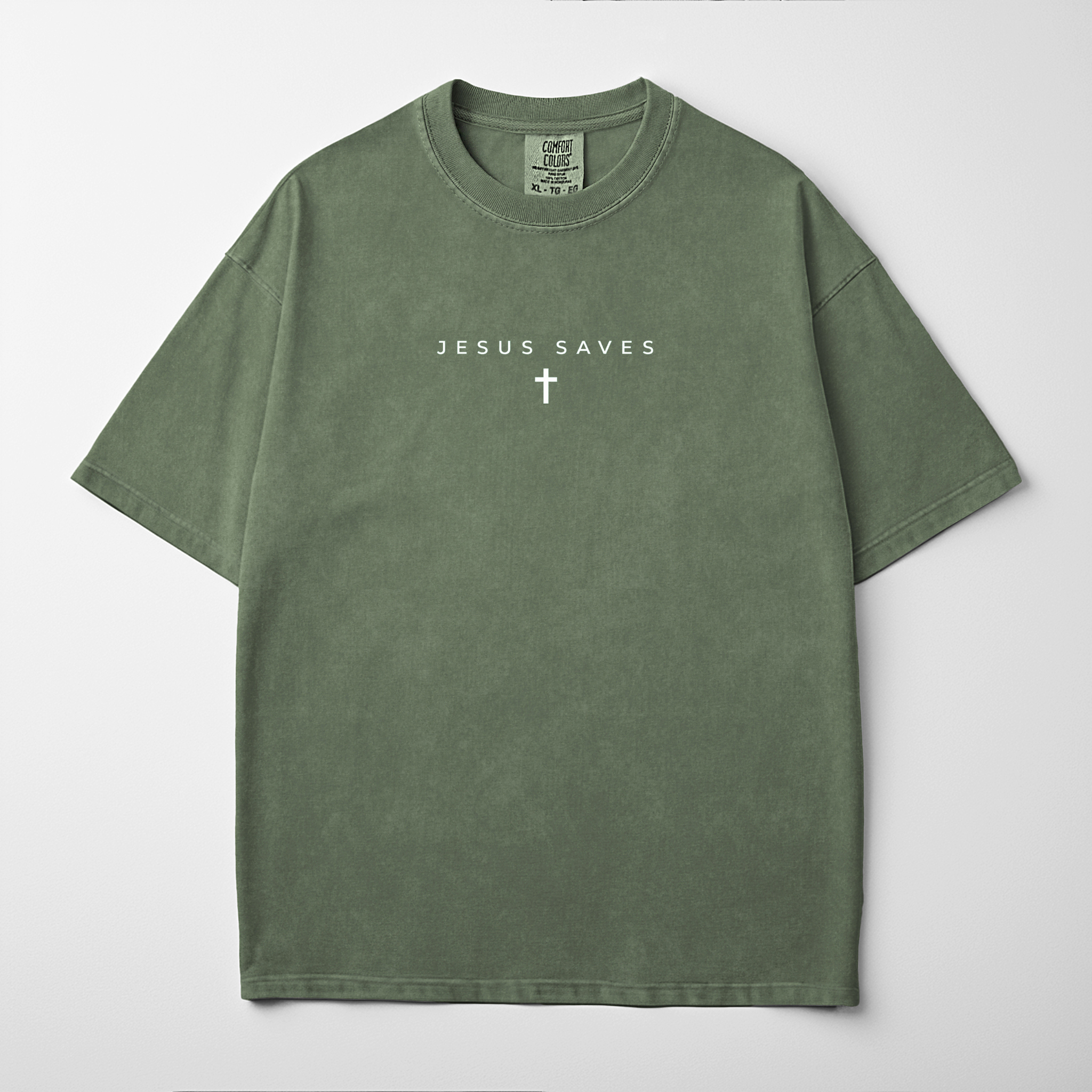 “JESUS SAVES” Premium Comfort Colors Tee
