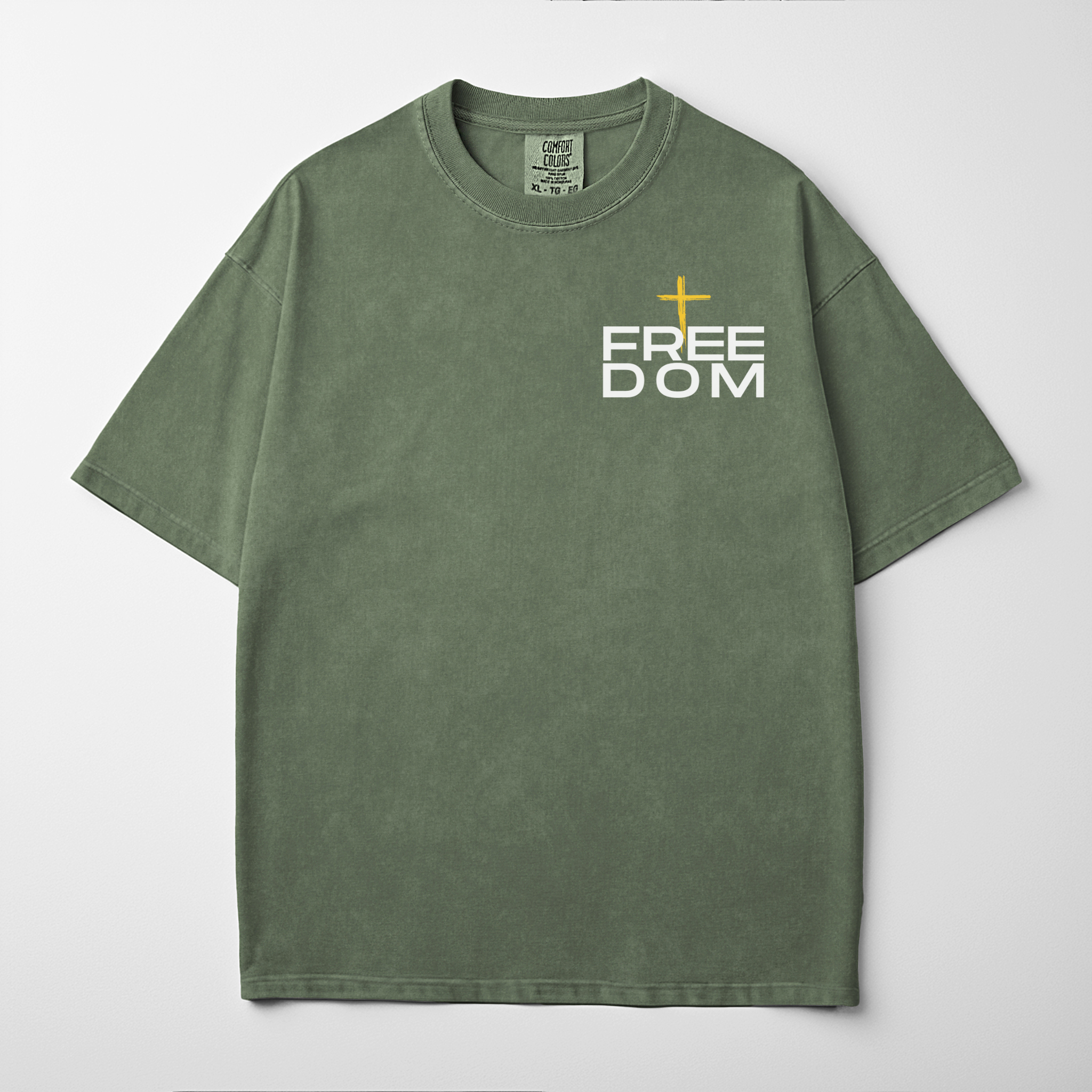 “FREEDOM IN CHRIST” Premium Comfort Colors Tee