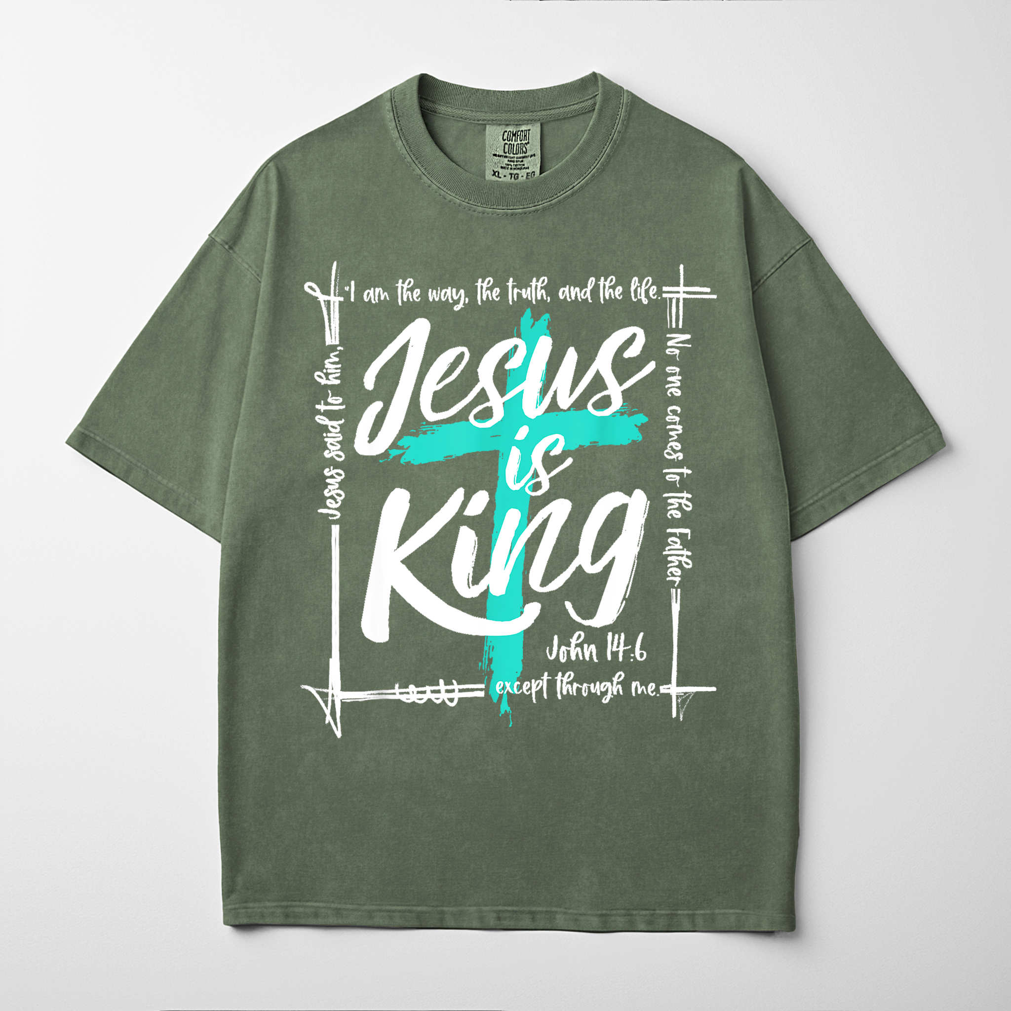 “JESUS IS KING” Premium Comfort Colors Tee