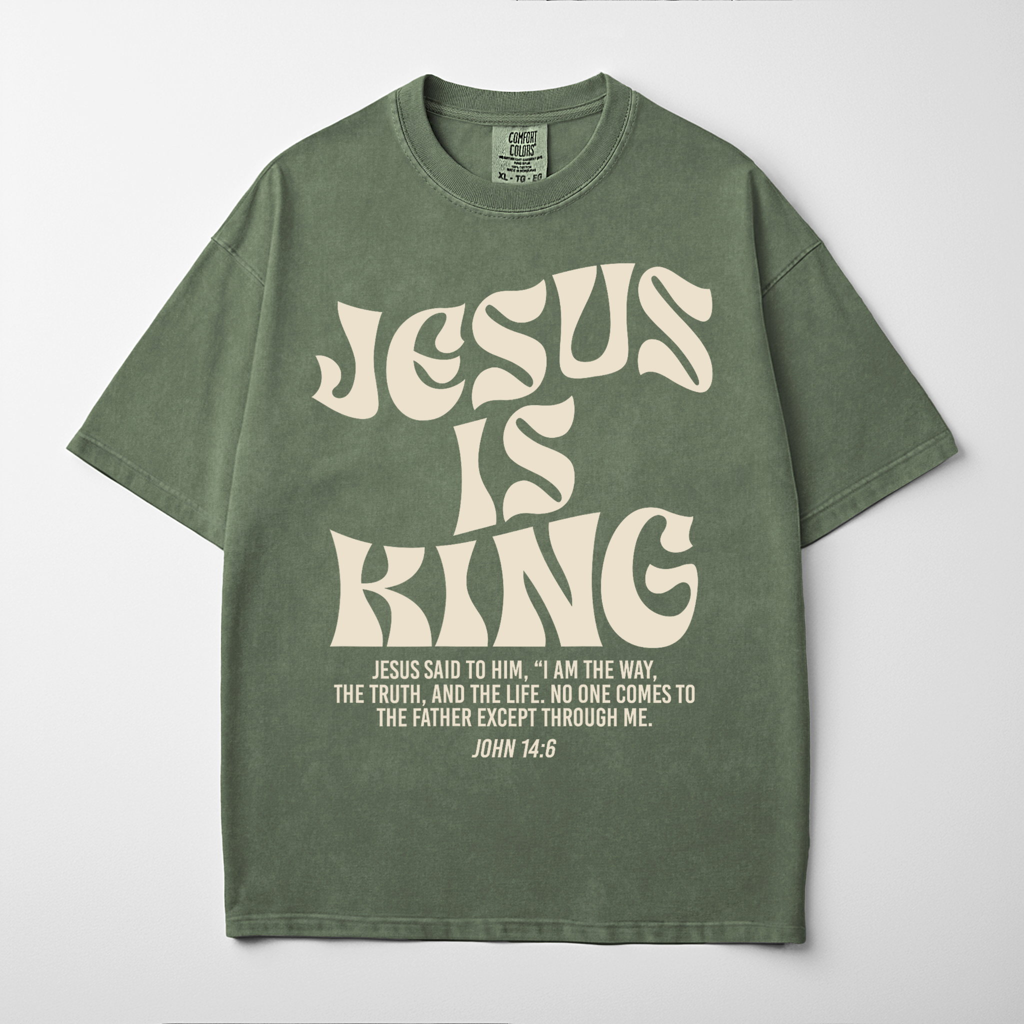 “JESUS IS KING” Premium Comfort Colors Tee