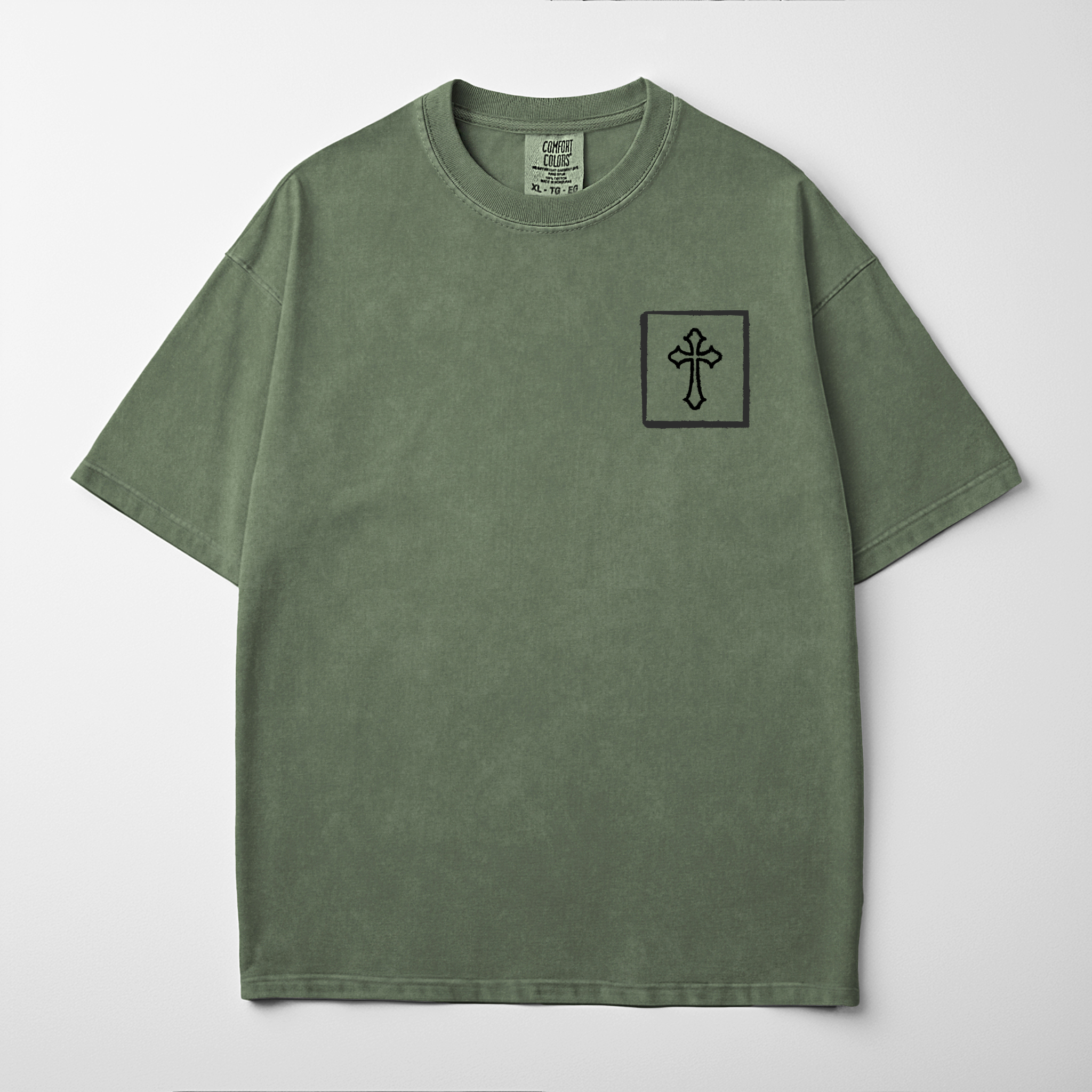“TAKE UP YOUR CROSS” Premium Comfort Colors Tee | Black