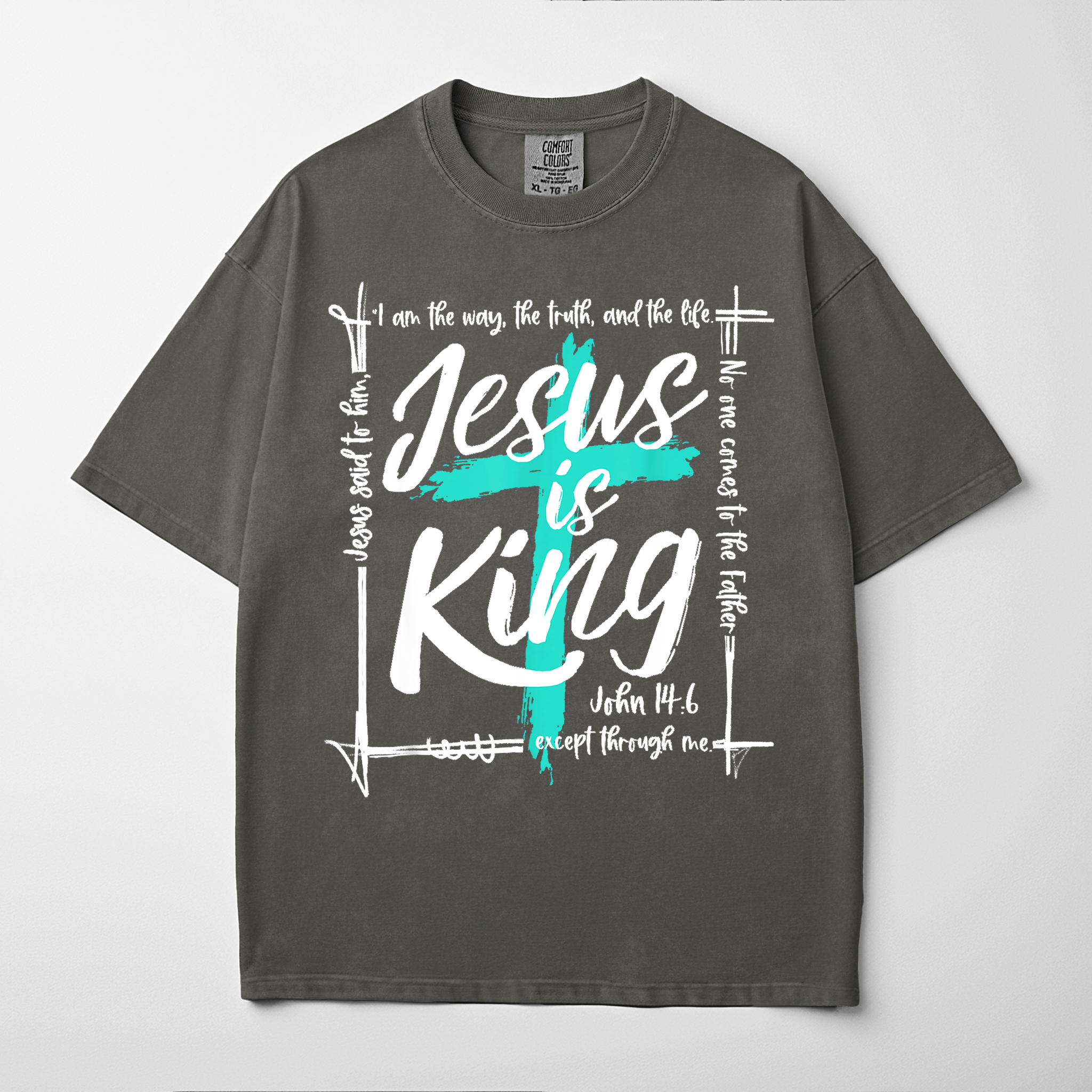 “JESUS IS KING” Premium Comfort Colors Tee
