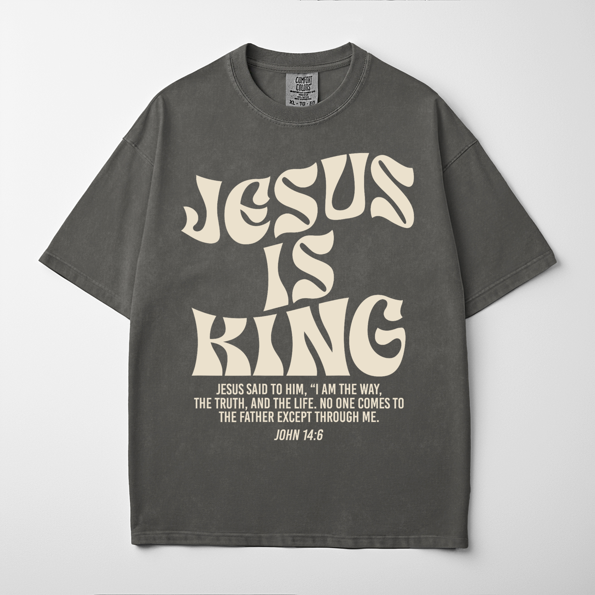 “JESUS IS KING” Premium Comfort Colors Tee