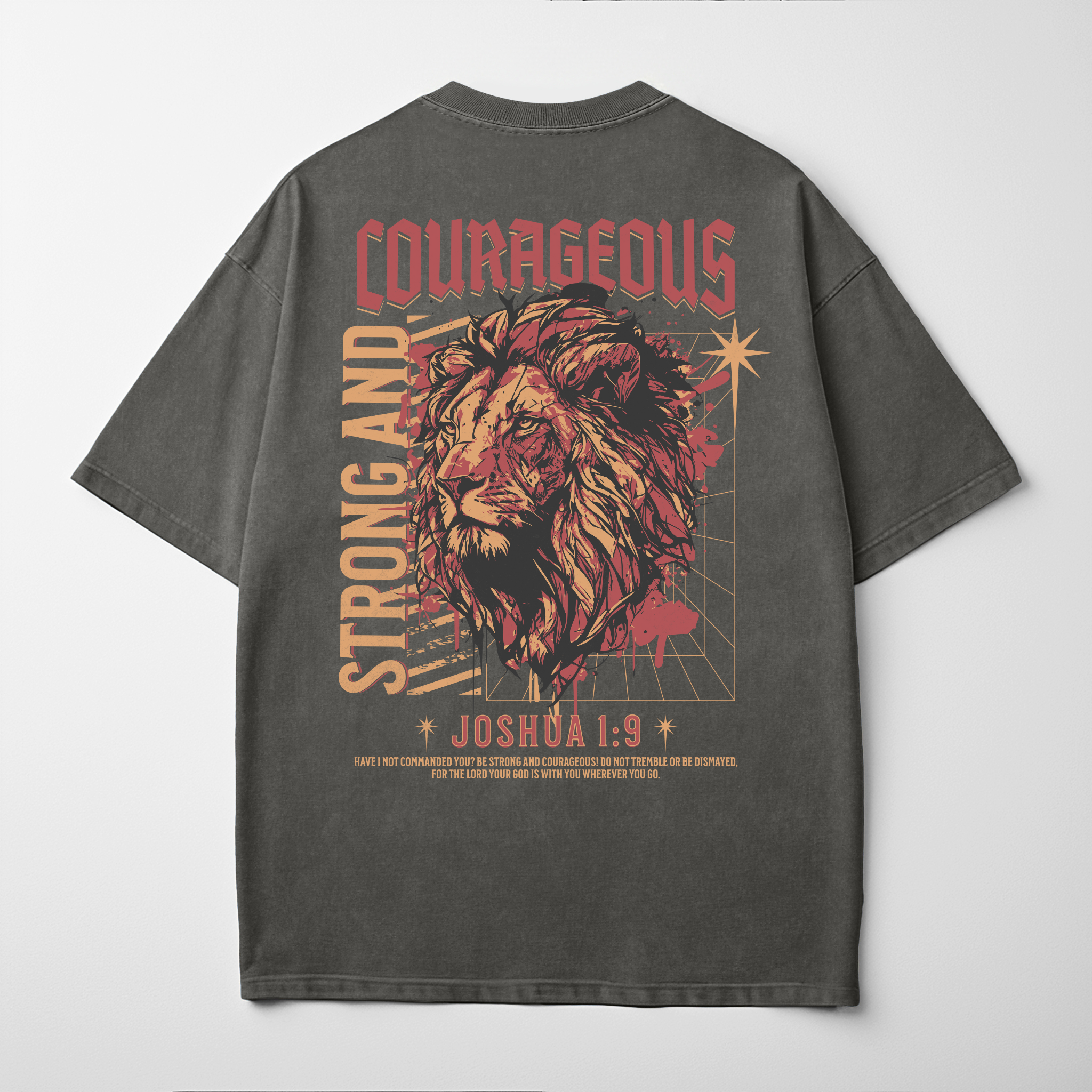 “STRONG AND COURAGEOUS” Premium Comfort Colors Tee
