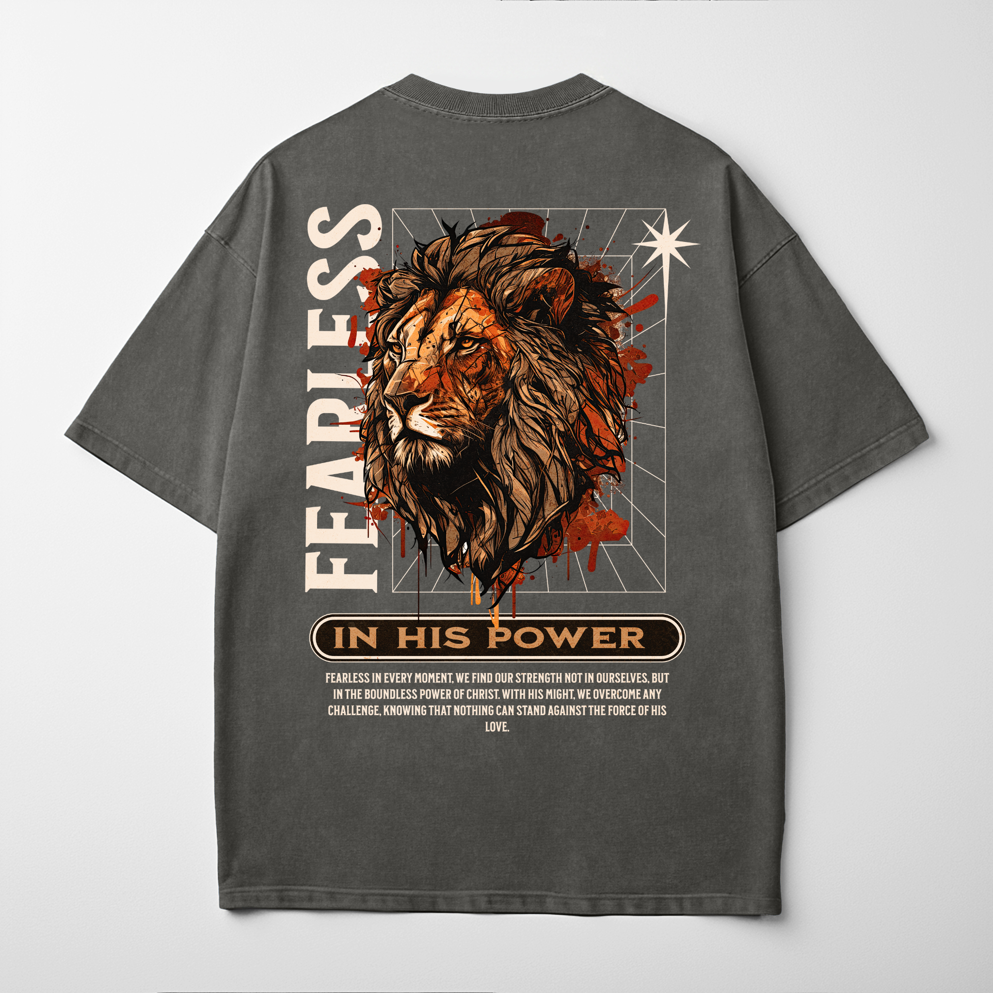 “FEARLESS IN HIS POWER” Premium Comfort Colors Tee